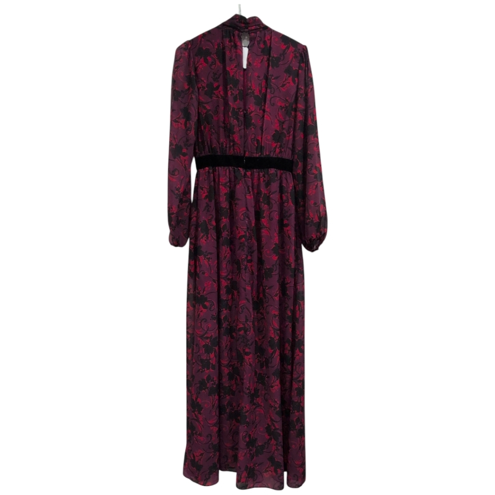 LDT Brooke Elegant Floral Long Sleeve Dress 2 - Picture 5 of 11